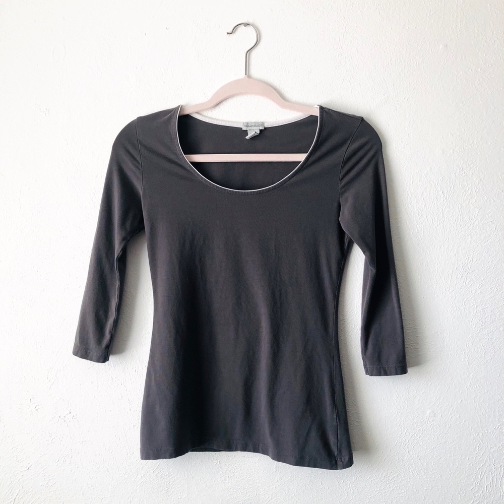 🎉 Final Price Paraphrase gray long sleeve tee D4